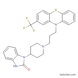 Molecular Structure of 58012-01-4 (2H-Benzimidazol-2-one,
1,3-dihydro-1-[1-[3-[2-(trifluoromethyl)-10H-phenothiazin-10-yl]propyl]-4-
piperidinyl]-)