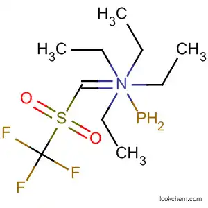 Molecular Structure of 58334-28-4 (Phosphoranamine,
N,N,1,1-tetraethyl-1-[[(trifluoromethyl)sulfonyl]methylene]-)