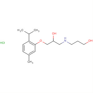 2-Propanol,  1-[(2-hydroxyethyl)methylamino]-3-[5-methyl-2-(1-methylethyl)phenoxy]-,  hydrochloride