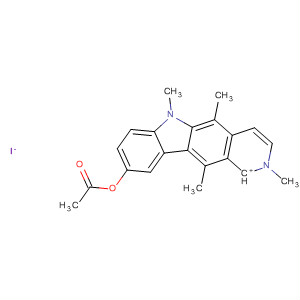 6H-Pyrido[4,3-b]carbazolium, 9-(acetyloxy)-2,5,6,11-tetramethyl-,  iodide