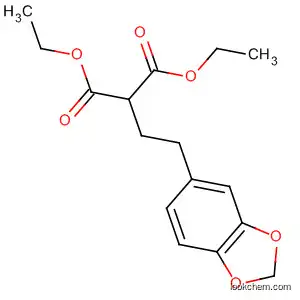 Molecular Structure of 58745-51-0 (Propanedioic acid, [2-(1,3-benzodioxol-5-yl)ethyl]-, diethyl ester)