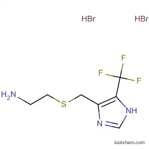 Molecular Structure of 59608-86-5 (Ethanamine, 2-[[[5-(trifluoromethyl)-1H-imidazol-4-yl]methyl]thio]-,
dihydrobromide)