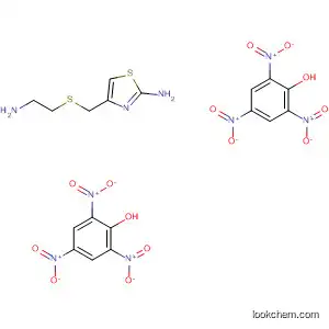 Molecular Structure of 59608-99-0 (2-Thiazolamine, 4-[[(2-aminoethyl)thio]methyl]-, compd. with
2,4,6-trinitrophenol (1:2))