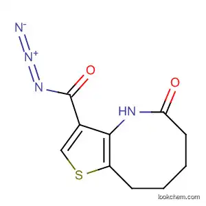 Molecular Structure of 59851-14-8 (Thieno[3,2-b]azocine-3-carbonyl azide, 4,5,6,7,8,9-hexahydro-5-oxo-)