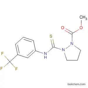 Molecular Structure of 59925-34-7 (1-Pyrazolidinecarboxylic acid,
2-[thioxo[[3-(trifluoromethyl)phenyl]amino]methyl]-, methyl ester)