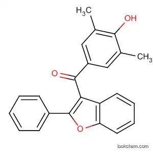 Molecular Structure of 59931-26-9 (Methanone, (4-hydroxy-3,5-dimethylphenyl)(2-phenyl-3-benzofuranyl)-)