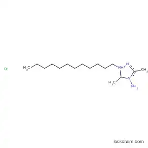 Molecular Structure of 59944-27-3 (1H-1,2,4-Triazolium, 4-amino-1-dodecyl-3,5-dimethyl-, chloride)