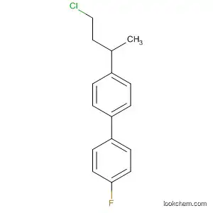 Molecular Structure of 60035-30-5 (1,1'-Biphenyl, 4-(3-chloro-1-methylpropyl)-4'-fluoro-)