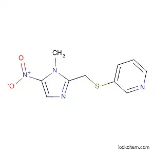 Molecular Structure of 60099-28-7 (Pyridine, 3-[[(1-methyl-5-nitro-1H-imidazol-2-yl)methyl]thio]-)