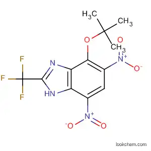 Molecular Structure of 60167-80-8 (1H-Benzimidazole,
4-(1,1-dimethylethoxy)-5,7-dinitro-2-(trifluoromethyl)-)