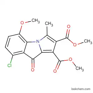 Molecular Structure of 60706-05-0 (9H-Pyrrolo[1,2-a]indole-1,2-dicarboxylic acid,
8-chloro-5-methoxy-3-methyl-9-oxo-, dimethyl ester)