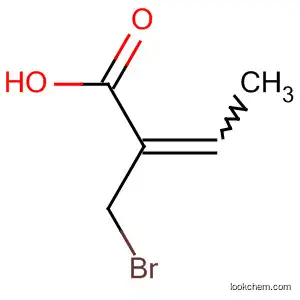 Molecular Structure of 60941-01-7 (2-Butenoic acid, 2-(bromomethyl)-)