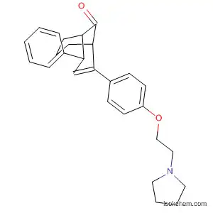 Molecular Structure of 61078-60-2 (Bicyclo[3.3.1]non-2-en-9-one,
4-phenyl-2-[4-[2-(1-pyrrolidinyl)ethoxy]phenyl]-)