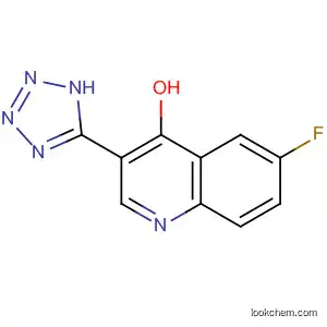 Molecular Structure of 61338-45-2 (4-Quinolinol, 6-fluoro-3-(1H-tetrazol-5-yl)-)