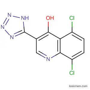 Molecular Structure of 61338-47-4 (4-Quinolinol, 5,8-dichloro-3-(1H-tetrazol-5-yl)-)