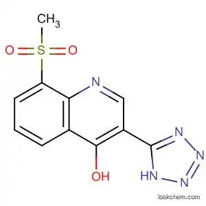 Molecular Structure of 61338-53-2 (4-Quinolinol, 8-(methylsulfonyl)-3-(1H-tetrazol-5-yl)-)