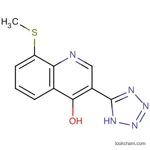 Molecular Structure of 61338-54-3 (4-Quinolinol, 8-(methylthio)-3-(1H-tetrazol-5-yl)-)