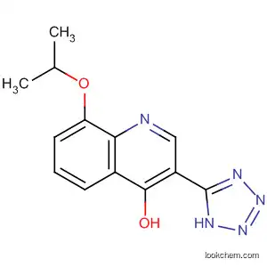 Molecular Structure of 61338-59-8 (4-Quinolinol, 8-(1-methylethoxy)-3-(1H-tetrazol-5-yl)-)