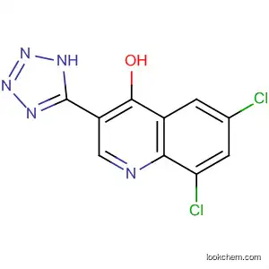 Molecular Structure of 61338-61-2 (4-Quinolinol, 6,8-dichloro-3-(1H-tetrazol-5-yl)-)