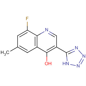 4-Quinolinol, 8-fluoro-6-methyl-3-(1H-tetrazol-5-yl)-