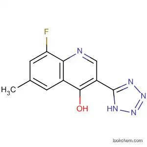 Molecular Structure of 61338-64-5 (4-Quinolinol, 8-fluoro-6-methyl-3-(1H-tetrazol-5-yl)-)
