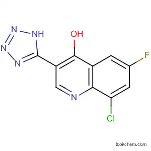 Molecular Structure of 61338-68-9 (4-Quinolinol, 8-chloro-6-fluoro-3-(1H-tetrazol-5-yl)-)