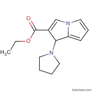Molecular Structure of 61338-73-6 (1H-Pyrrolizine-2-carboxylic acid, 2,3-dihydro-1-(1-pyrrolidinyl)-, ethyl
ester, trans-)