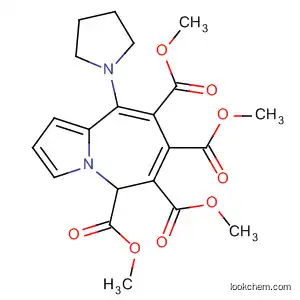 Molecular Structure of 61338-83-8 (5H-Pyrrolo[1,2-a]azepine-5,6,7,8-tetracarboxylic acid,
9-(1-pyrrolidinyl)-, tetramethyl ester)