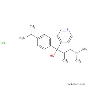 Molecular Structure of 61496-08-0 (4-Pyridinemethanol,
a-[1-[(dimethylamino)methyl]ethenyl]-a-[4-(1-methylethyl)phenyl]-,
monohydrochloride)