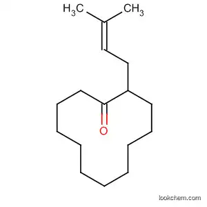 Molecular Structure of 61533-73-1 (Cyclododecanone, 2-(3-methyl-2-butenyl)-)
