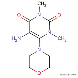 Molecular Structure of 61541-45-5 (2,4(1H,3H)-Pyrimidinedione, 5-amino-1,3-dimethyl-6-(4-morpholinyl)-)