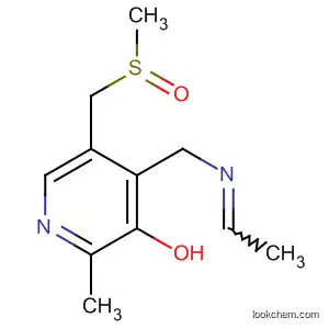Molecular Structure of 61547-48-6 (3-Pyridinol,
4-[(ethylideneamino)methyl]-2-methyl-5-[(methylsulfinyl)methyl]-)