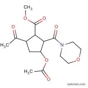 Cyclopentanecarboxylic acid,
5-acetyl-3-(acetyloxy)-2-(4-morpholinylcarbonyl)-, methyl ester