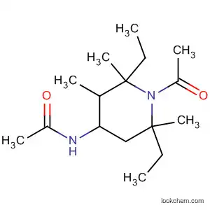Molecular Structure of 61683-13-4 (Acetamide, N-(1-acetyl-2,6-diethyl-2,3,6-trimethyl-4-piperidinyl)-)