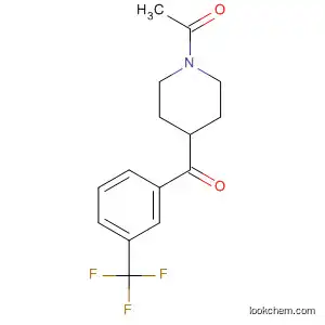 Molecular Structure of 61714-98-5 (1-ACETYL-4-(3-TRIFLUOROMETHYLBENZOYL)-PIPERIDINE)