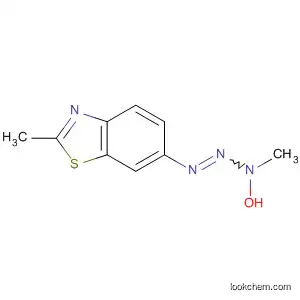 Molecular Structure of 61754-79-8 (Benzothiazole, 6-(3-hydroxy-3-methyl-1-triazenyl)-2-methyl- (9CI))