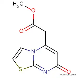 Molecular Structure of 61860-42-2 (7H-Thiazolo[3,2-a]pyrimidine-5-acetic acid, 7-oxo-, methyl ester)