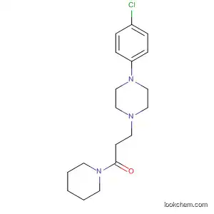 Molecular Structure of 61872-75-1 (Piperidine, 1-[3-[4-(4-chlorophenyl)-1-piperazinyl]-1-oxopropyl]-)