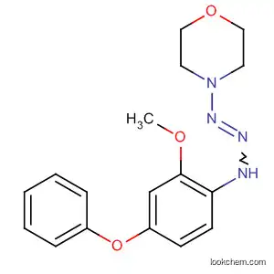 Molecular Structure of 61925-15-3 (Morpholine, 4-[3-(2-methoxy-4-phenoxyphenyl)-1-triazenyl]-)