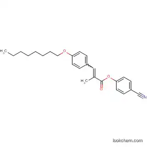 2-Propenoic acid, 2-methyl-3-[4-(octyloxy)phenyl]-, 4-cyanophenyl ester,
(E)-