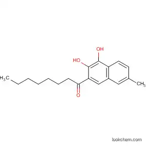 Molecular Structure of 61983-45-7 (1-Octanone, 1-(3,4-dihydroxy-7-methyl-2-naphthalenyl)-)