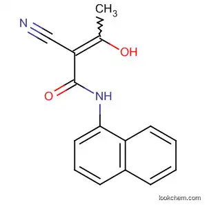 Molecular Structure of 62004-26-6 (2-Butenamide, 2-cyano-3-hydroxy-N-1-naphthalenyl-)