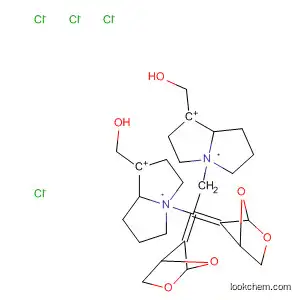 Molecular Structure of 62062-77-5 (1H-Pyrrolizinium,
4,4'-[1,2-ethanediylbis(1,3-dioxolane-2,4-diylmethylene)]bis[hexahydro-
1-(hydroxymethyl)-, dichloride)