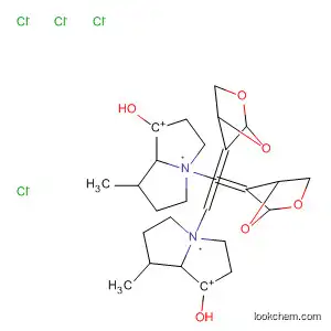 Molecular Structure of 62062-79-7 (1H-Pyrrolizinium,
4,4'-[1,2-ethenediylbis(1,3-dioxolane-2,4-diylmethylene)]bis[hexahydro-
1-hydroxy-7-methyl-, dichloride)