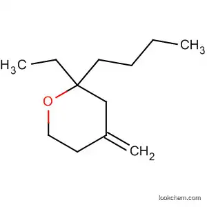 Molecular Structure of 62062-82-2 (2H-Pyran, 2-butyl-2-ethyltetrahydro-4-methylene-)