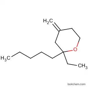 Molecular Structure of 62062-83-3 (2H-Pyran, 2-ethyltetrahydro-4-methylene-2-pentyl-)