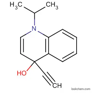 Molecular Structure of 62233-41-4 (4-Quinolinol, 4-ethynyldecahydro-1-(1-methylethyl)-)