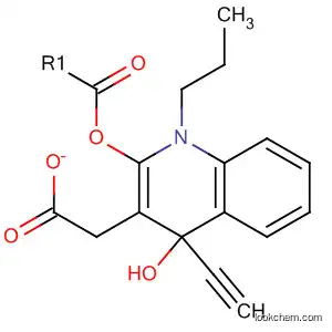 4-Quinolinol, 4-ethynyldecahydro-1-propyl-, acetate (ester)