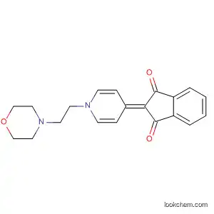 Molecular Structure of 62295-44-7 (1H-Indene-1,3(2H)-dione,
2-[1-[2-(4-morpholinyl)ethyl]-4(1H)-pyridinylidene]-)
