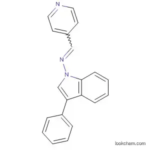 Molecular Structure of 62308-86-5 (1H-Indol-1-amine, 3-phenyl-N-(4-pyridinylmethylene)-)